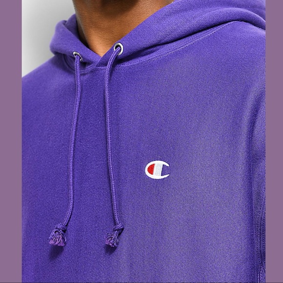 purple champion hoodie